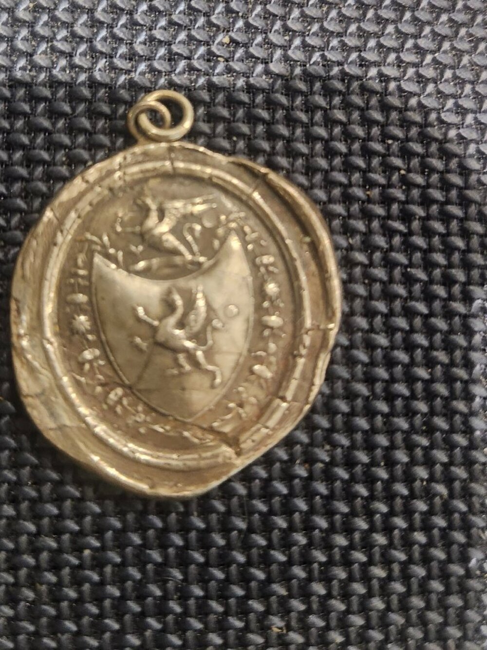 Pyrrha  sterling silver medallion pendant